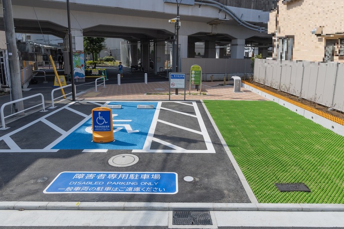 身体障害者専用駐車場の写真