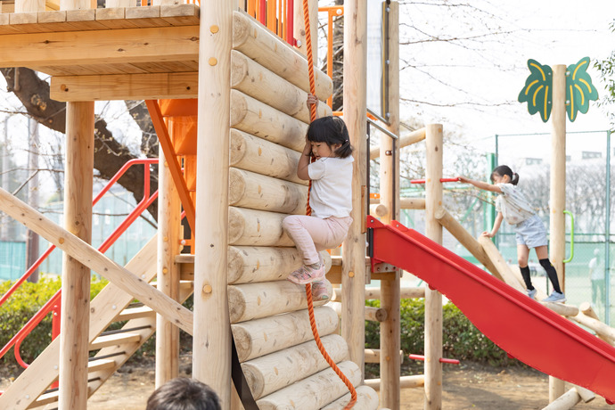 遊んでいる様子の写真