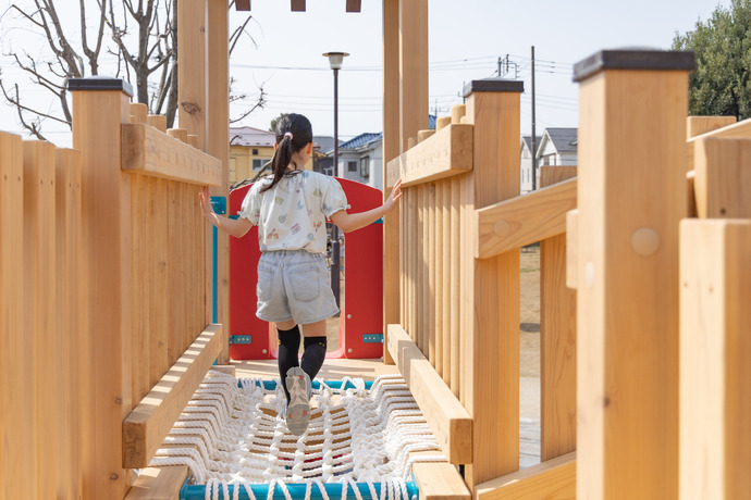 遊んでいる様子の写真