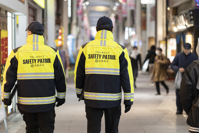 路上での活動の様子の写真