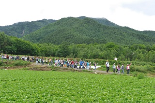 ハイキングの写真