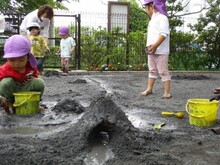 敷地内のパンダ公園の写真