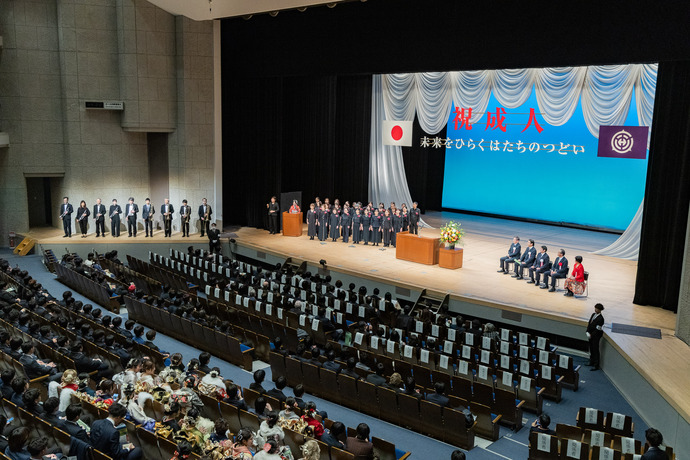 成人式の様子の写真