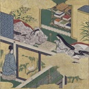 源氏物語絵色紙帖 空蝉 詞後陽成院周仁