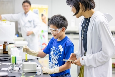 実験風景の写真