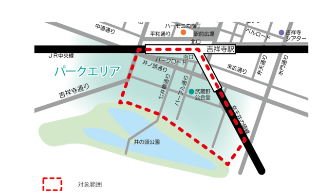 パークエリアの地図