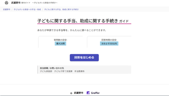 ガイド開始画面サンプル