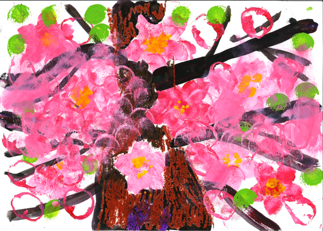 第34階武蔵野桜まつり ポスターイラストコンテスト 佳作作品です