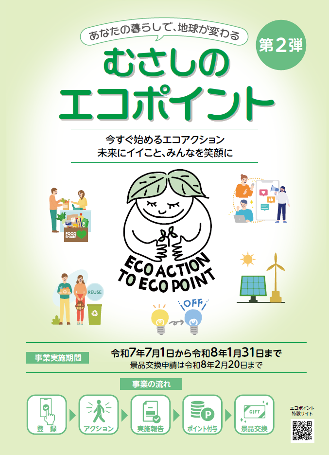 むさしのエコポイントちらしの表紙