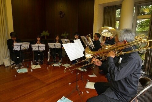 令和5年度社会実験（金管八重奏）の写真