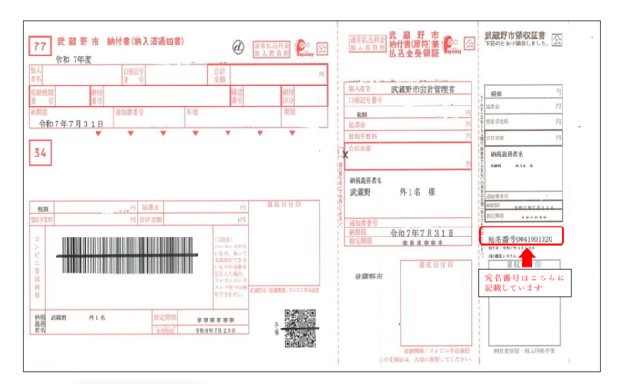 納付書サンプル