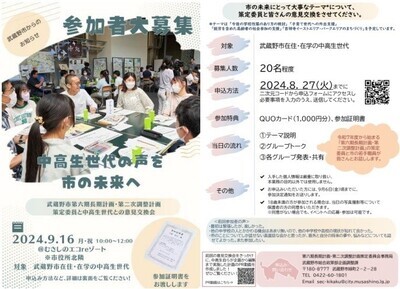 画像：参加者募集のチラシ