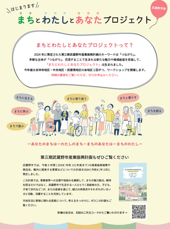 まちとわたしとあなたプロジェクトのチラシ表面