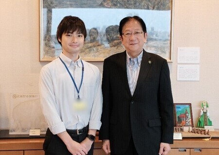 写真：山形県酒田市への派遣職員(第3次) 出発式の様子