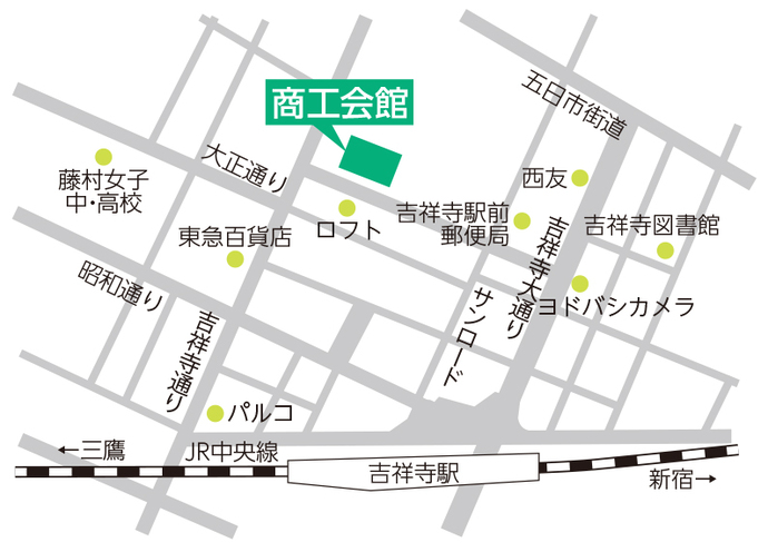 東部期日前投票所の地図