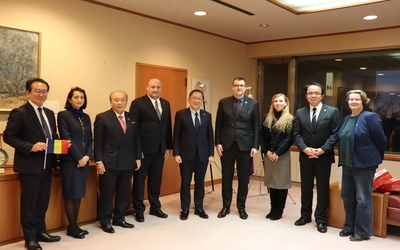 12月16日 月曜日 駐日ルーマニア大使表敬訪問の写真