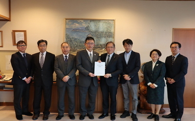 1月21日 火曜日 第六期長期計画・第二次調整計画答申式の写真