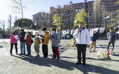 1月11日 土曜日 千川地区どんど焼きの写真