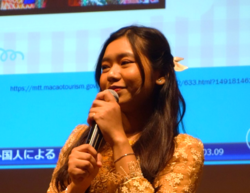 写真：外国人による日本語スピーチ大会の様子