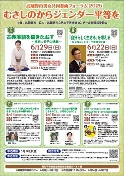 武蔵野市男女平等参画2025ポスター