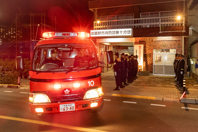 写真:歳末警戒の様子