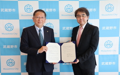 7月1日 火曜日 日本棋院との協定締結式の写真