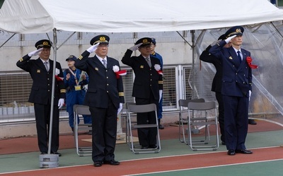 1月11日 日曜日 武蔵野市消防団出初式の写真