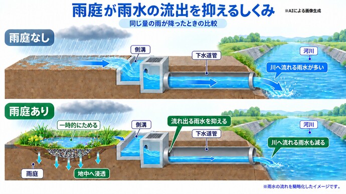 雨庭(レインガーデン)参考図(差し替え予定)