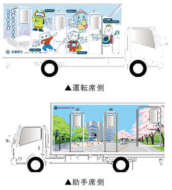 デザインイメージ 上段：運転席側 下段：助手席側
